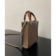 Replica Borsa mini in tessuto Fendi Mini Sunshine Shopper FF 8BS051 Grigio