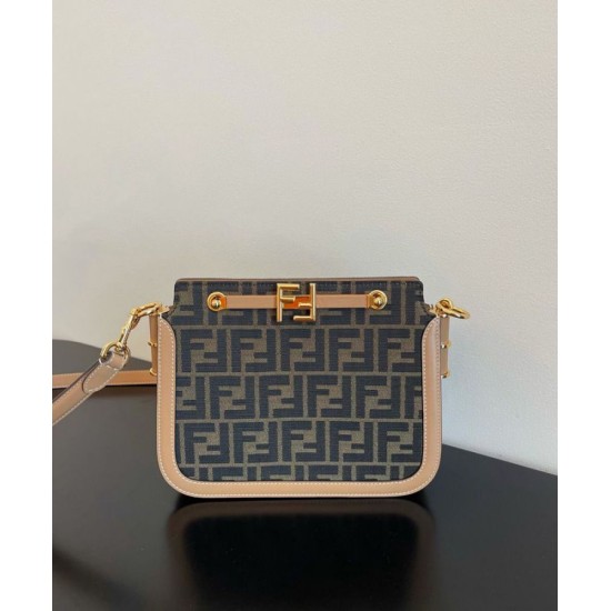Replica Borsa in tessuto Fendi Touch FF 8BT349 Caffè Replica Borsa in tessuto Fendi Touch FF 8BT349 Caffè