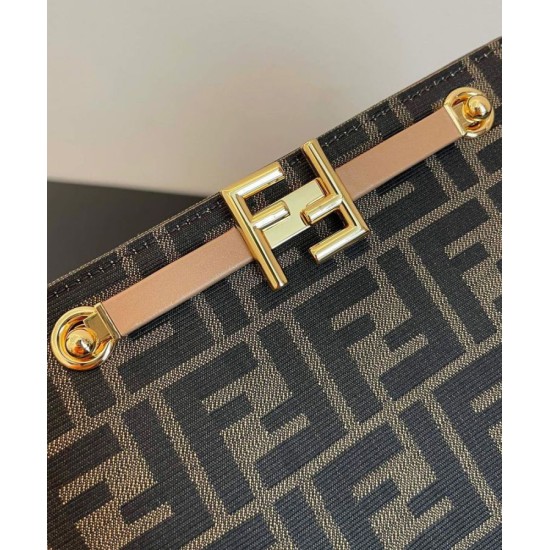 Replica Borsa in tessuto Fendi Touch FF 8BT349 Caffè Replica Borsa in tessuto Fendi Touch FF 8BT349 Caffè