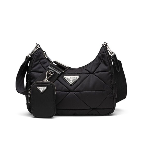 Replica Prada Borsa a spalla imbottita in nylon 1BC151 Replica Prada Borsa a spalla imbottita in nylon 1BC151