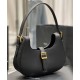 Replica YSL Saint Laurent Borsa Hobo Le Fermoir In Pelle Lucida Nera Replica YSL Saint Laurent Borsa Hobo Le Fermoir In Pelle Lucida Nera