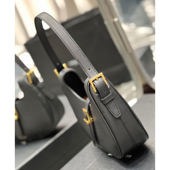 Replica YSL Saint Laurent Borsa Hobo Le Fermoir In Pelle Lucida Nera Replica YSL Saint Laurent Borsa Hobo Le Fermoir In Pelle Lucida Nera