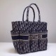 Replica Borsa di tela ricamata shopping obliquo Christian Dior