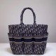 Replica Borsa di tela ricamata shopping obliquo Christian Dior