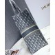 Replica Tote libro Christian Dior con ricamo obliquo Dior grigio Replica Tote libro Christian Dior con ricamo obliquo Dior grigio