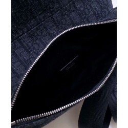 Borsa da Saddle obliqua Christian Dior nera