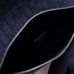 Borsa da Saddle obliqua Christian Dior nera