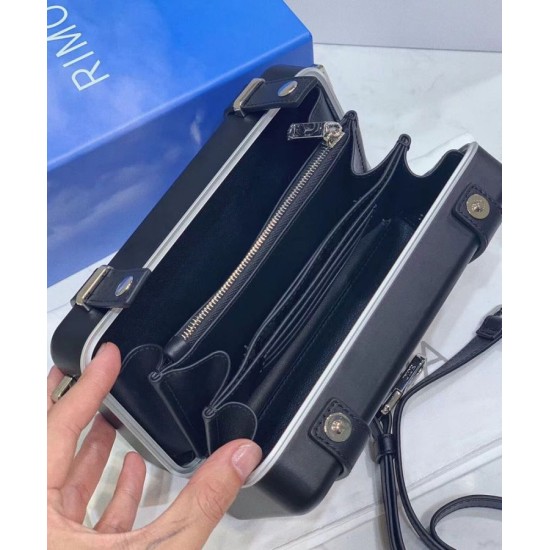 Replica Christian Dior e Rimowa frizione personale in alluminio su cinturino nero