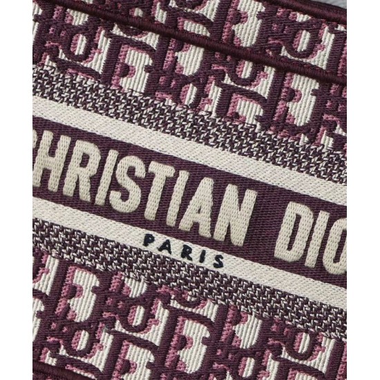 Replica Borsa tote Christian Dior Mini Book Borsa di tela ricamata obliqua originale Dior rossa Replica Borsa tote Christian Dior Mini Book Borsa di tela ricamata obliqua originale Dior rossa