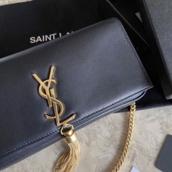 Borsa nappa YSL Saint Laurent kate 99 nera