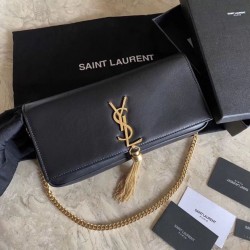 Borsa nappa YSL Saint Laurent kate 99 nera