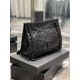 Replica YSL Saint Laurent NIKI Borsa shopping media in pelle stropicciata vintage Nera Replica YSL Saint Laurent NIKI Borsa shopping media in pelle stropicciata vintage Nera