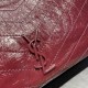 Replica Borsa shopping YSL Saint Laurent NIKI media in pelle vintage stropicciata Claret Replica Borsa shopping YSL Saint Laurent NIKI media in pelle vintage stropicciata Claret