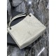 Replica YSL Saint Laurent NIKI Borsa shopping media in pelle stropicciata vintage Bianco Replica YSL Saint Laurent NIKI Borsa shopping media in pelle stropicciata vintage Bianco
