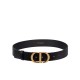 Replica Cintura Christian Dior 30 Montaigne nera Replica Cintura Christian Dior 30 Montaigne nera