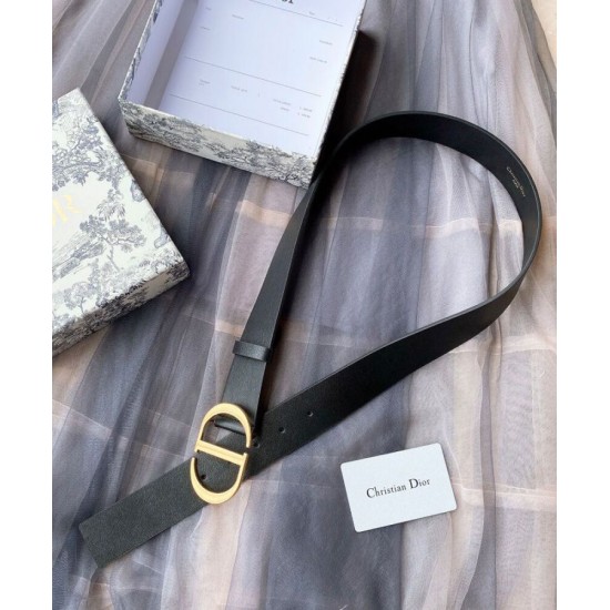 Replica Cintura Christian Dior 30 Montaigne nera Replica Cintura Christian Dior 30 Montaigne nera