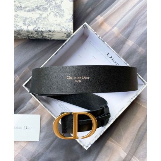Replica Cintura Christian Dior 30 Montaigne nera Replica Cintura Christian Dior 30 Montaigne nera