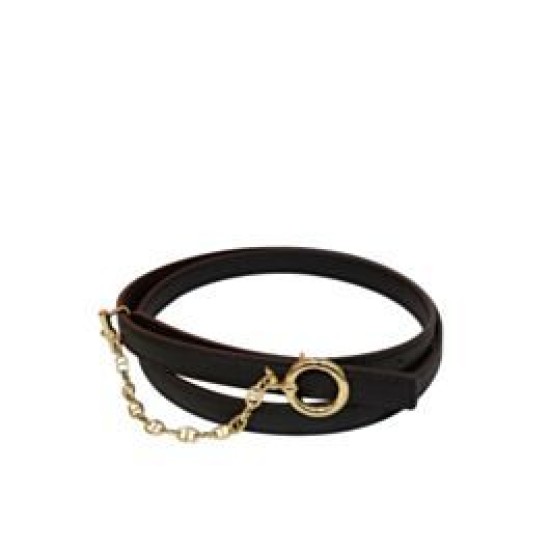 Replica Cintura in pelle Hermes Epsom Glod Hardware nera