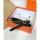 Replica Cintura in pelle Hermes Epsom Glod Hardware nera