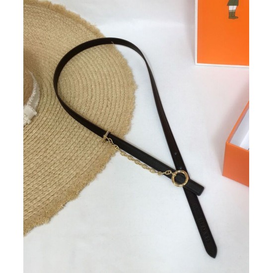 Replica Cintura in pelle Hermes Epsom Glod Hardware nera