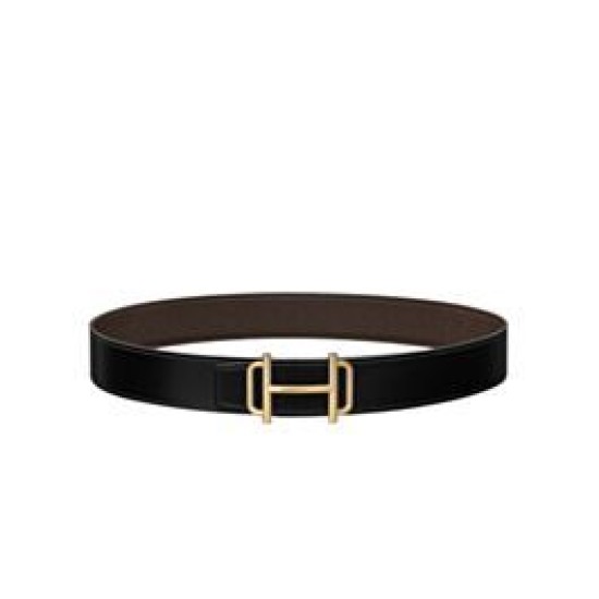 Replica Fibbia per cintura Hermes Royal &amp; Cinturino in pelle reversibile 38mm Henna