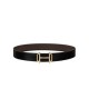 Replica Fibbia per cintura Hermes Royal &amp; Cinturino in pelle reversibile 38mm Henna