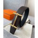 Replica Fibbia per cintura Hermes Royal &amp; Cinturino in pelle reversibile 38mm Henna