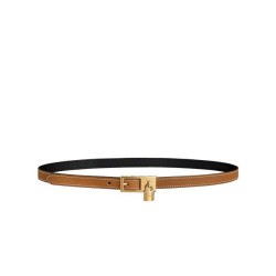 Hermes Lucky 15 cintura reversibile caffè