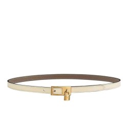 Hermes Lucky 15 cintura reversibile cachi