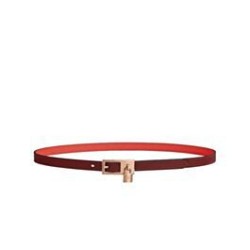 Cintura reversibile Hermes Lucky 15 rossa