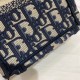 Replica Dior Mini Book Tote Phone Borsa con ricamo Dior Oblique blu Replica Dior Mini Book Tote Phone Borsa con ricamo Dior Oblique blu