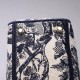 Replica Borsa Dior Medium Lady D-Lite Toile de Jouy Ricamo Blu