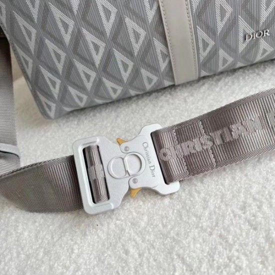 Replica Borsa Dior Lingot 50 Duffle CD Diamond Canvas grigia Replica Borsa Dior Lingot 50 Duffle CD Diamond Canvas grigia