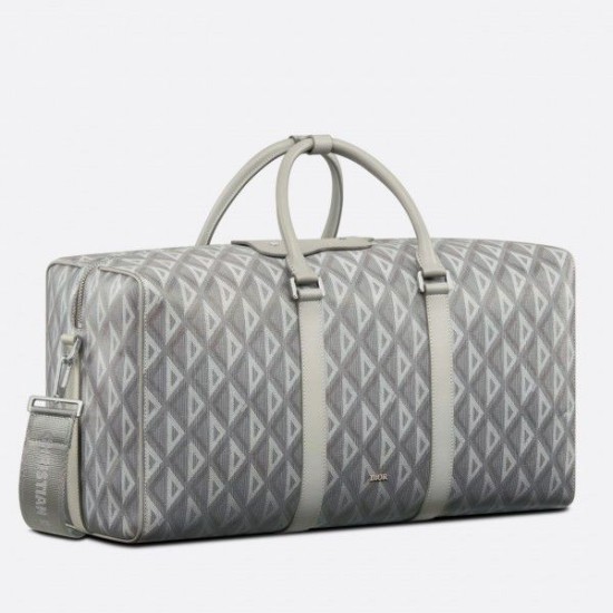 Replica Borsa Dior Lingot 50 Duffle CD Diamond Canvas grigia Replica Borsa Dior Lingot 50 Duffle CD Diamond Canvas grigia