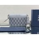 Replica Dior Hit the Road CD Diamond Canvas Messenger Borsa da uomo grigia Replica Dior Hit the Road CD Diamond Canvas Messenger Borsa da uomo grigia