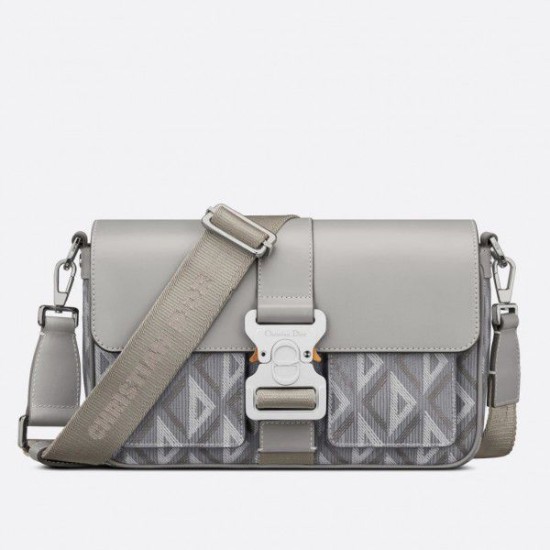 Replica Dior Hit the Road CD Diamond Canvas Messenger Borsa da uomo grigia Replica Dior Hit the Road CD Diamond Canvas Messenger Borsa da uomo grigia