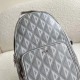 Replica Borsa a tracolla in tela Dior Mini Rider CD Diamond grigia Replica Borsa a tracolla in tela Dior Mini Rider CD Diamond grigia