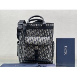 Borsa tote Dior Explorer Dior Oblique Jacquard nera