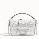 Replica Mini Borsa Fendi Baguette Con Motivo FF Argento