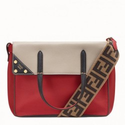 Fendi Regular Flip Tote Bag Rosso