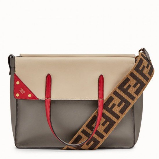 Replica Fendi Regular Flip Tote Bag Grigio Replica Fendi Regular Flip Tote Bag Grigio