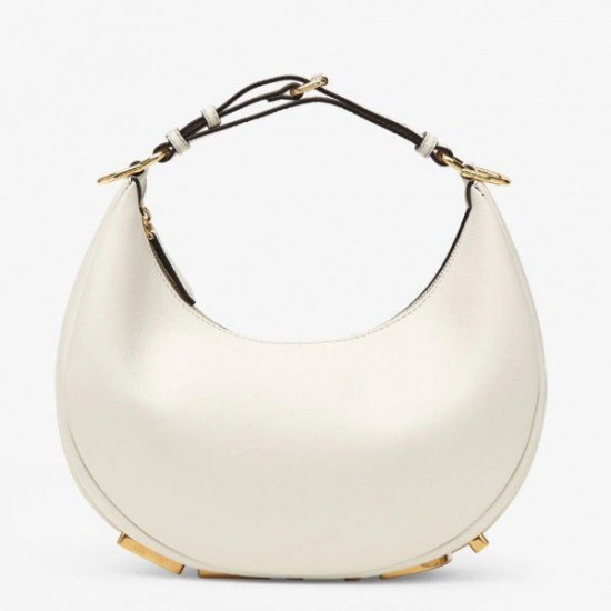 Replica Borsa Hobo piccola Fendi Fendigraphy bianca Replica Borsa Hobo piccola Fendi Fendigraphy bianca