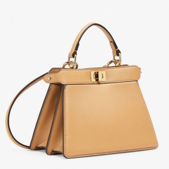 Replica Fendi Peekaboo ISeeU Petite Borsa Nappa Pelle Beige Replica Fendi Peekaboo ISeeU Petite Borsa Nappa Pelle Beige