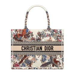 Christian Dior Medium Dior Book Tote Crema