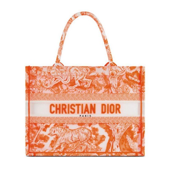 Replica Christian Dior Medium Dior Book Tote arancione Replica Christian Dior Medium Dior Book Tote arancione
