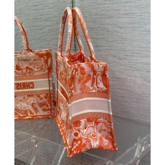 Replica Christian Dior Medium Dior Book Tote arancione Replica Christian Dior Medium Dior Book Tote arancione
