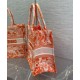 Replica Christian Dior Medium Dior Book Tote arancione Replica Christian Dior Medium Dior Book Tote arancione