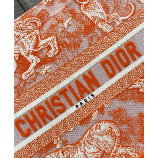 Replica Christian Dior Medium Dior Book Tote arancione Replica Christian Dior Medium Dior Book Tote arancione