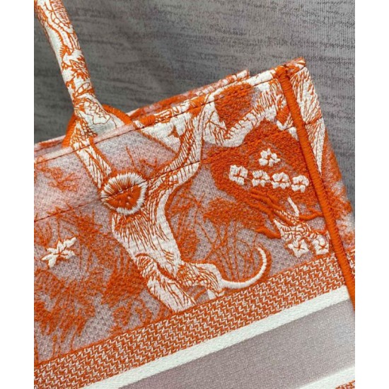 Replica Christian Dior Medium Dior Book Tote arancione Replica Christian Dior Medium Dior Book Tote arancione