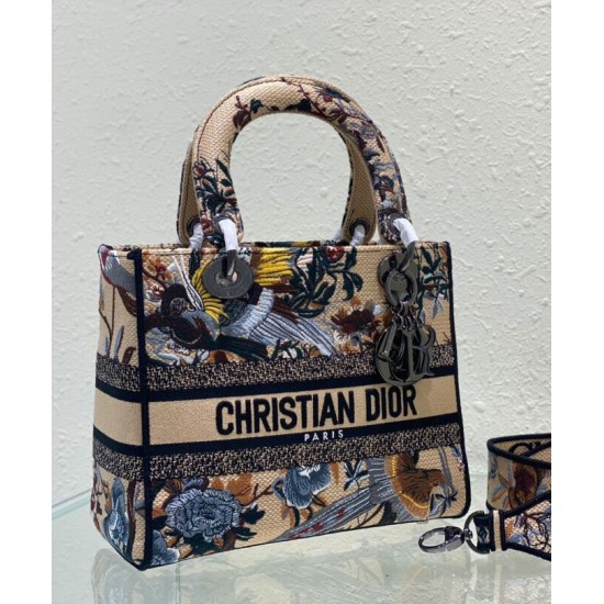 Replica Borsa Christian Dior Medium Lady D-Lite Albicocca Replica Borsa Christian Dior Medium Lady D-Lite Albicocca